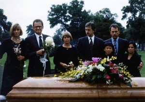 Family members at funeral of Lillian Gartz, 8/1994