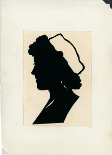 Lillian Koroschetz, silhouette created at Riverview Park, summer, 1942
