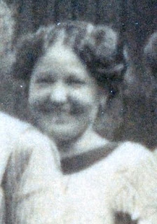 Louise Woschkeruscha, age 20-23. Detail from dressmaking school photo