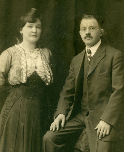 Wedding—Louise and John Koroschetz, my maternal grandparents—May 16, 1916. 
