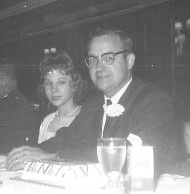 Dad and I at the Palmer House "Father of the Year" banquet, June 12, 1962