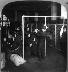 Eye Inspection at Ellis Island ~1913 Library of Congress Prints and Photographs Division